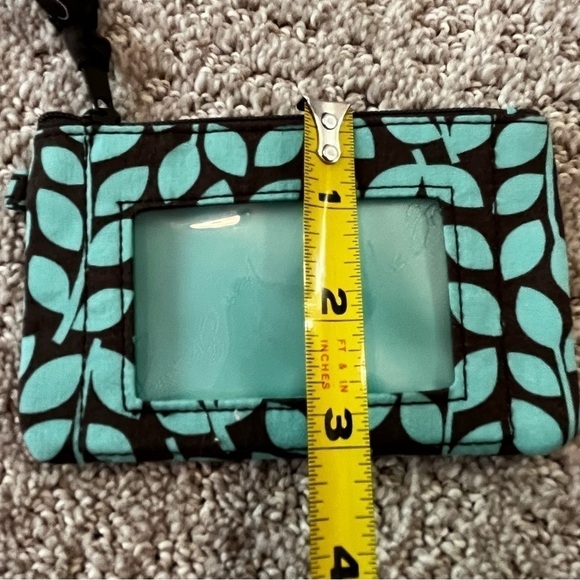 Vera Bradley Shower Vines Window ID Case Holder Credit Card Travel Coin Purse - Picture 5 of 5